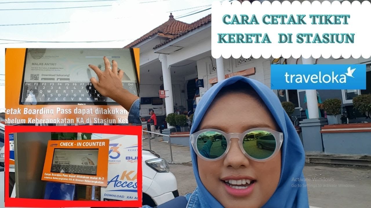 CARA CETAK TIKET KERETA API PESAN DARI TRAVELOKA - YouTube