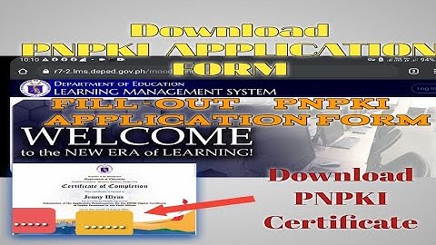 PNPKI Application Form-Download the Form and CertiFicate 2021