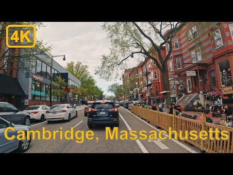 Driving in Downtown Cambridge, Massachusetts - 4K60fps