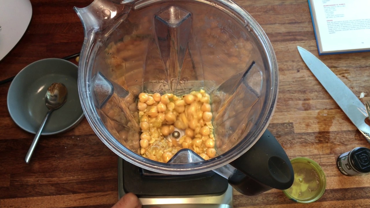 Hummus på min Vitamix blender YouTube