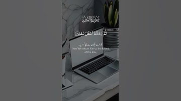 سورة التين #اكسبلور #المصحف #قران_كريم #حالات_واتس #kuranıkerim حالات واتس آب آيات قصيرة من القرآن