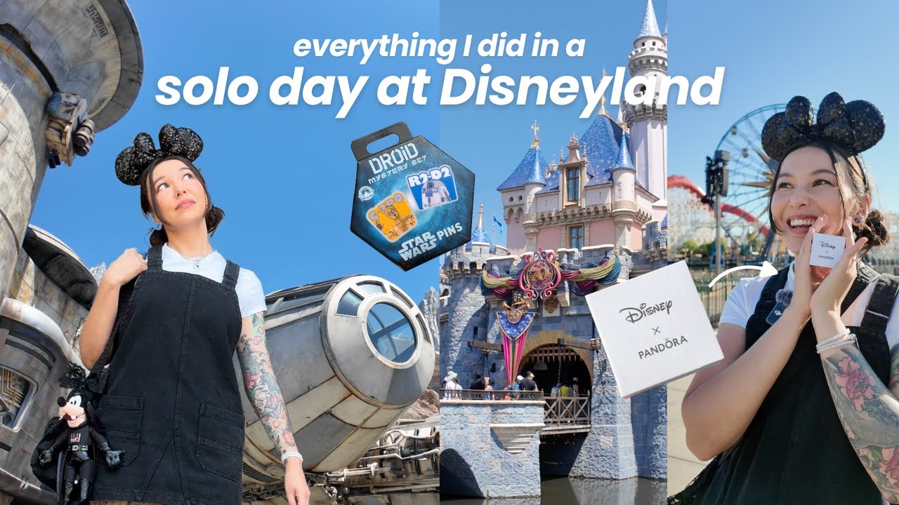 how I do a solo day at Disneyland (single rider, shopping, pin trading & more)