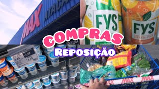 REPOSIÇÃO DE MERCADO 🛒 | MOSTREI VALORES 🧾| CANTINHO DO CAFÉ QUASE PRONTO ☕✨