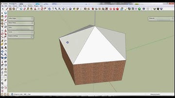 Google Sketchup - Five Point Roof - Drawing Polygons