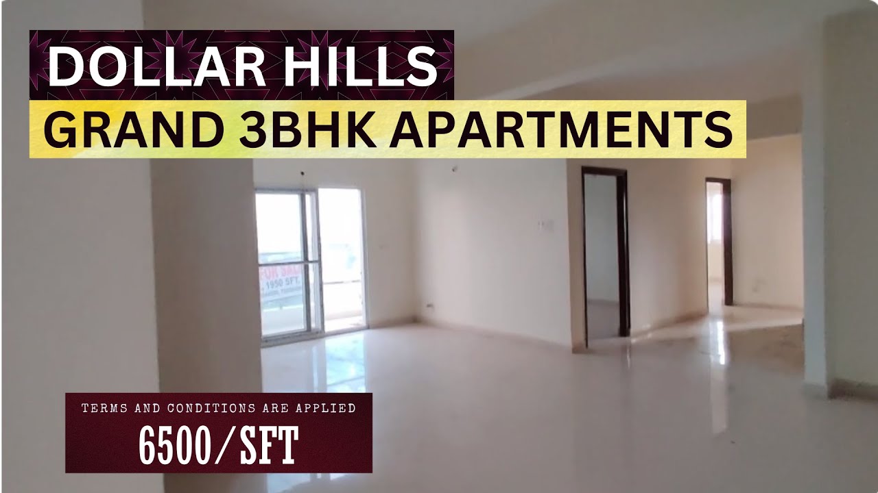 BEST PLACES TO INVEST IN HYDERABAD 3BHK DOLLAR HILLS 📞8100293325