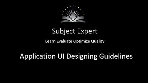 Database Application Design and Interface Guielines - Urdu