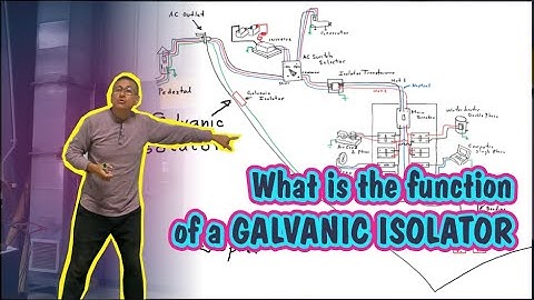 What is the function of a GALVANIC ISOLATOR on a boat?