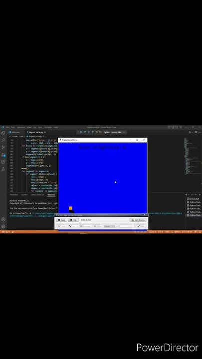 Snake Game programming through Python Programming language. - YouTube