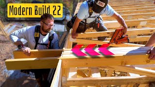 Modern Home Build | 22 | Overhang Outriggers and Timber Prep