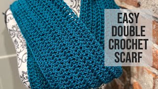 Easy Double Crochet Scarf