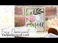 Easy Dimensional Floral Encouragement Card @Honey Bee Stamps 