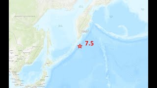 Мощное землетрясение на Камчатке и Курилах. Объявлена угроза цунами. 25 марта 2020 года.
