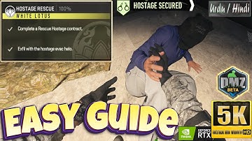 How to Complete a Rescue Hostage Contract DMZ & Exfil With The Hostage Evac Helo | Call of Duty DMZ