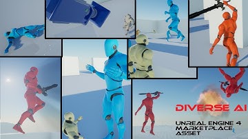 Unreal Engine 4: Diverse AI (Old v1.00 Showcase)