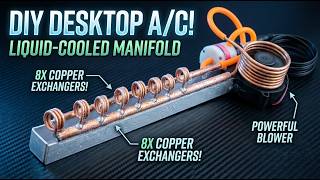 DIY Spiral Loop Air Conditioner with a Compressor — Ring Cooling System Efficiency Test ❄️ | AC 2026