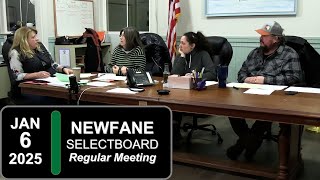 Newfane Selectboard Mtg 1/6/25