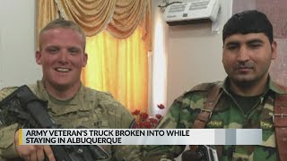 Army veteran traveling through Albuquerque targeted by thieves