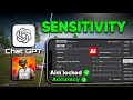 BGMI Sensitivity Settings with ChatGPT 🔥 | Perfect Setup for Every Player (All Updates) | GT PlayZ