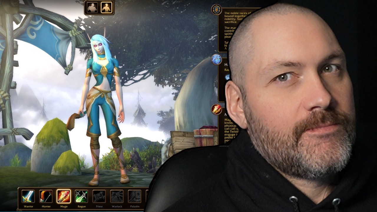 Trying out the new WoW Race Skyborne for the first time