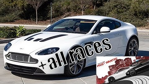 Aston Martin V12 Vantage + All Stages ( Need for Speed Most Wanted 2012 Gameplay )
