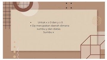 Sistem Pertidaksamaan Linear Dua Variabel (SPtLDV)