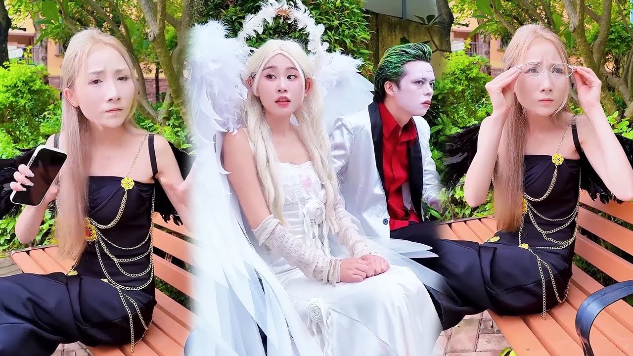 白天使求救黑天使，结果被耍了？#天使 #小丑 #超人不会飞