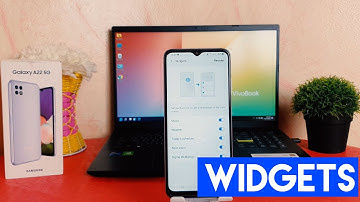 How to customize Face Widgets on lock screen Samsung Galaxy A22