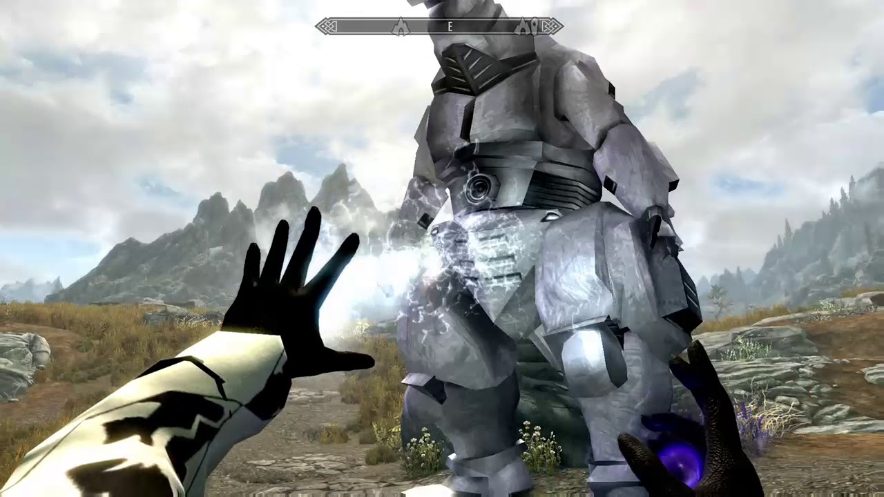 Skyrim Remastered GODZILLA MOD!!!! GAMEPLAY XBOX ONE (2018)