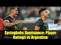 Springboks Dominance: Player Ratings vs Argentina | 2025 Rugby Championship
