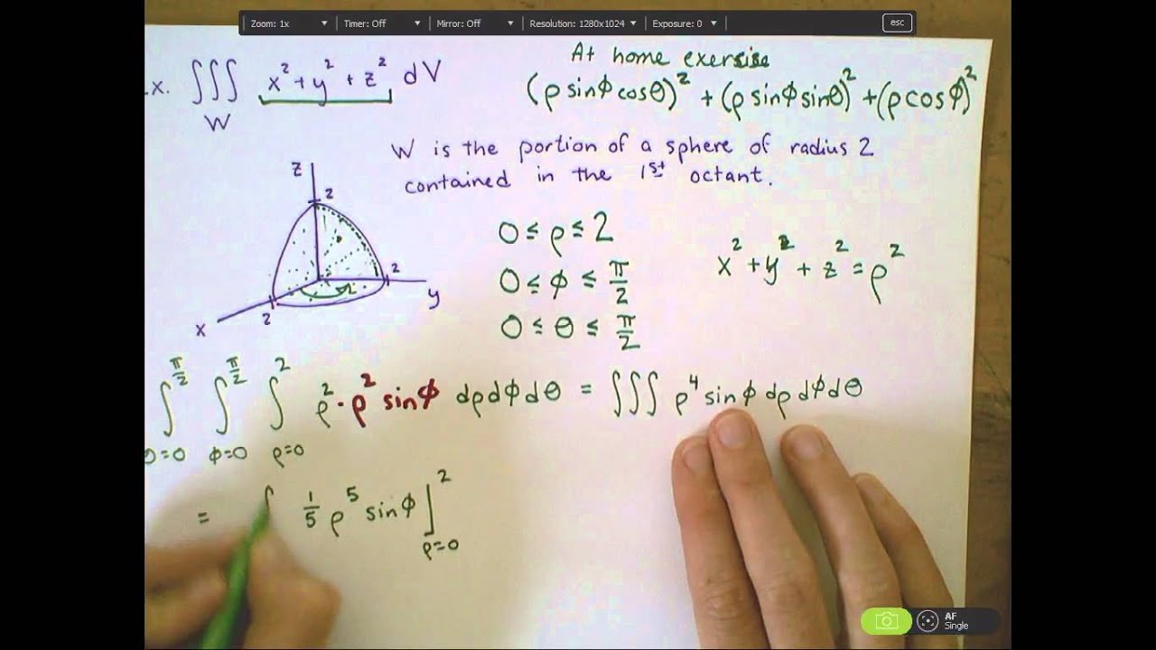 Integration in Spherical Coordinates
