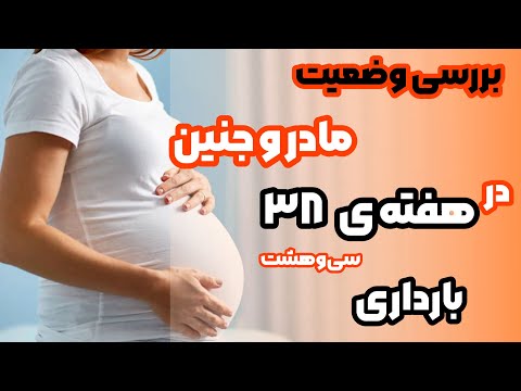 بررسی وضعیت مادر و جنین در هفته ۳۸ بارداری