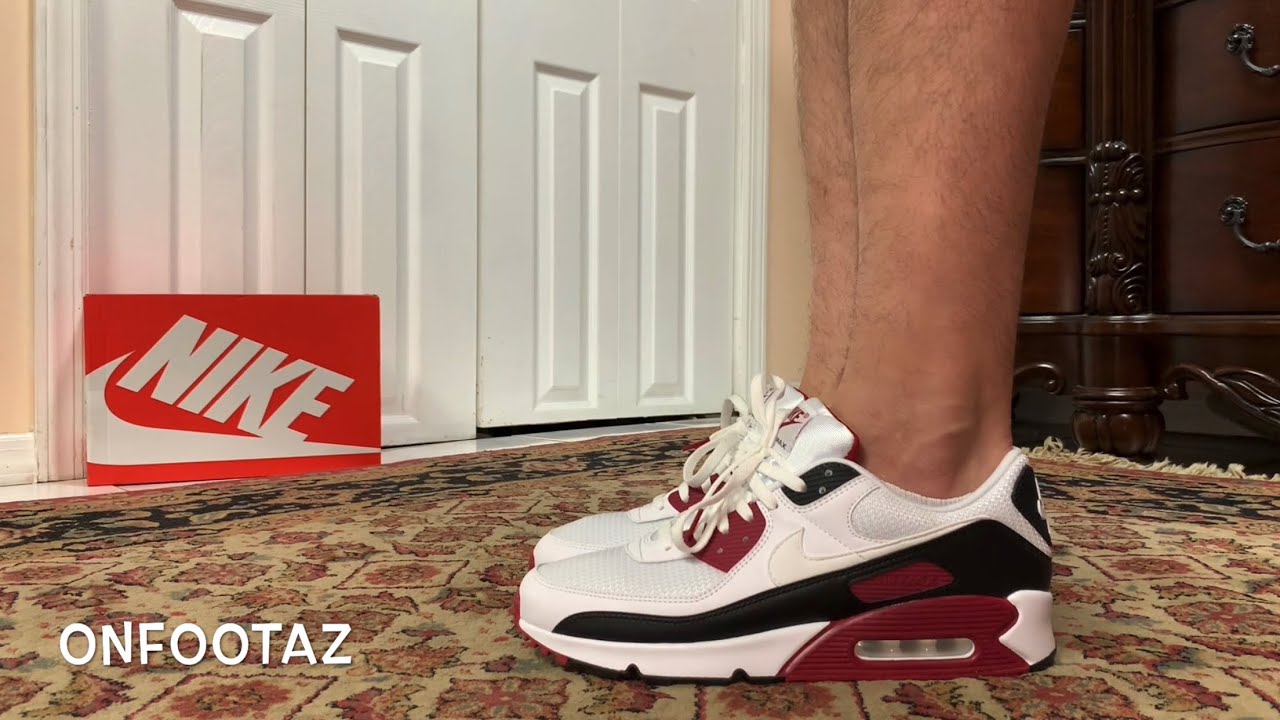 maroon and white air max