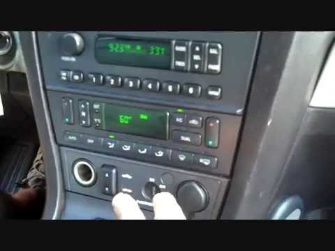 Ford Thunderbird Stereo Removal 2002-2005