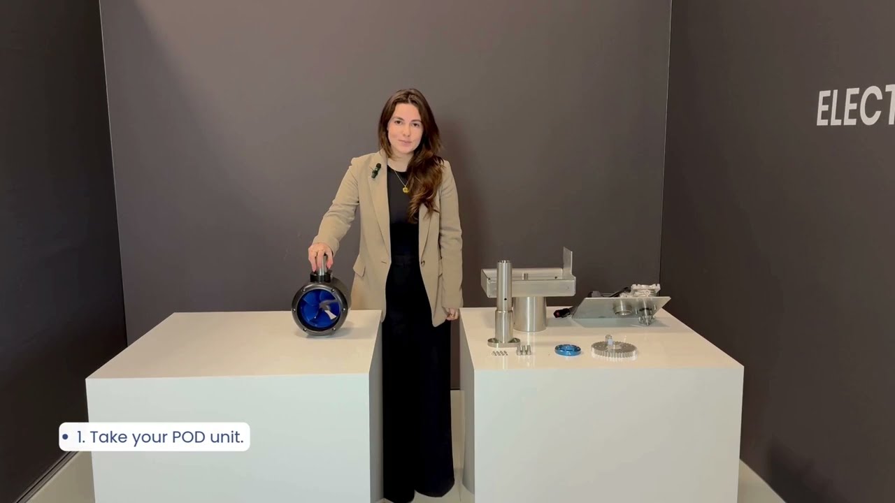 The Modular System -  How to convert a fixed POD motor into a Steerable POD.