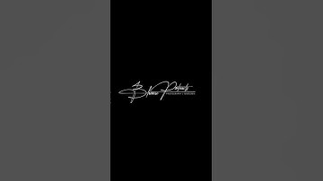 New Signature Animation for Bhanu Portraits Photography | Elegant Logo Reveal