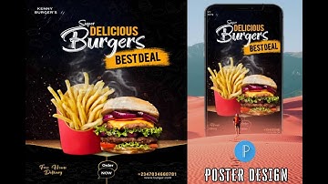 Design Fast Food Poster in Pixellab | pixelLab Tutorial | Diko Graphics