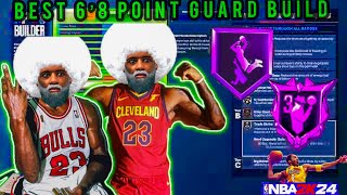 NBA 2K24 GAME-BREAKING 6'8 DEMIGOD PG BUILD! BEST ALL AROUND POINT GUARD BUILD! NBA 2K24