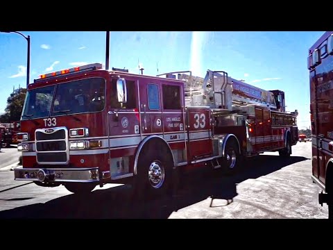 LAFD Task Force 33, Engine 21, Engine 14 & Engine 57