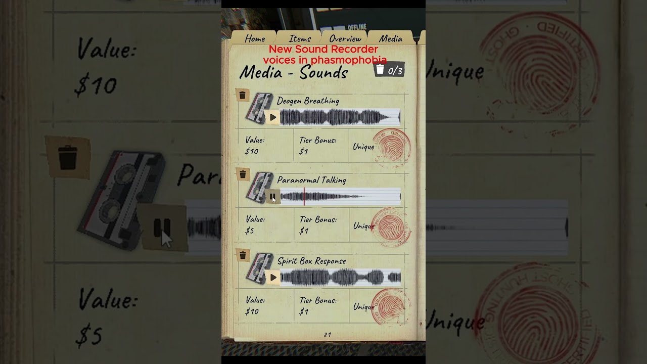 New sound recorder voices in Phasmophobia | Chronical Update | 