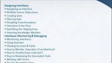 Odi training | data integrator training -oracle online trainings