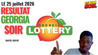 Resultat Georgia SOIR 25 juillet 2026 \ LOTTERY GEORGIA SOIR RESULT