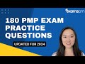 180 pmp exam practice questions  updated for 2024