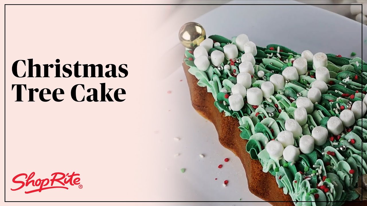 Festive Christmas Tree Cake ShopRite Grocery Stores YouTube