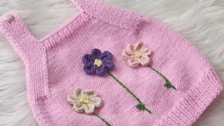 Kolay Süveter Modeli̇ , Çi̇çekli̇ Bebek Süveteri̇