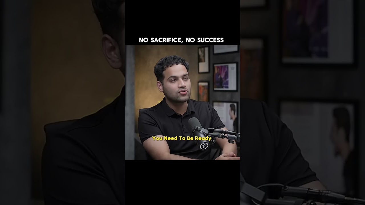 No sacrifice, No success 