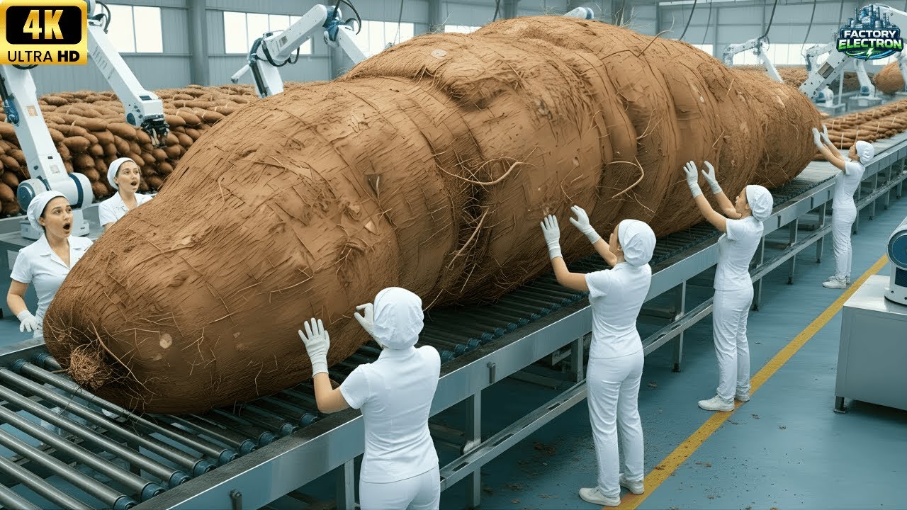 Inside a Modern Giant Cassava Factory – From Raw Plants to Finished Products Full Process