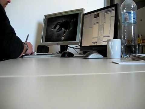 *lol* hidden cam: designer doing designy things gets caught watching