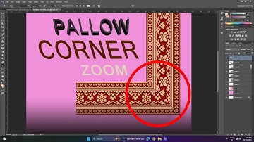 pallow or dupatta corners || digital designing || photoshop