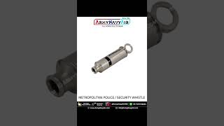 Sifflet long métropolitain de police et de sécurité - Laiton de qualité avec placage nickel #shorts