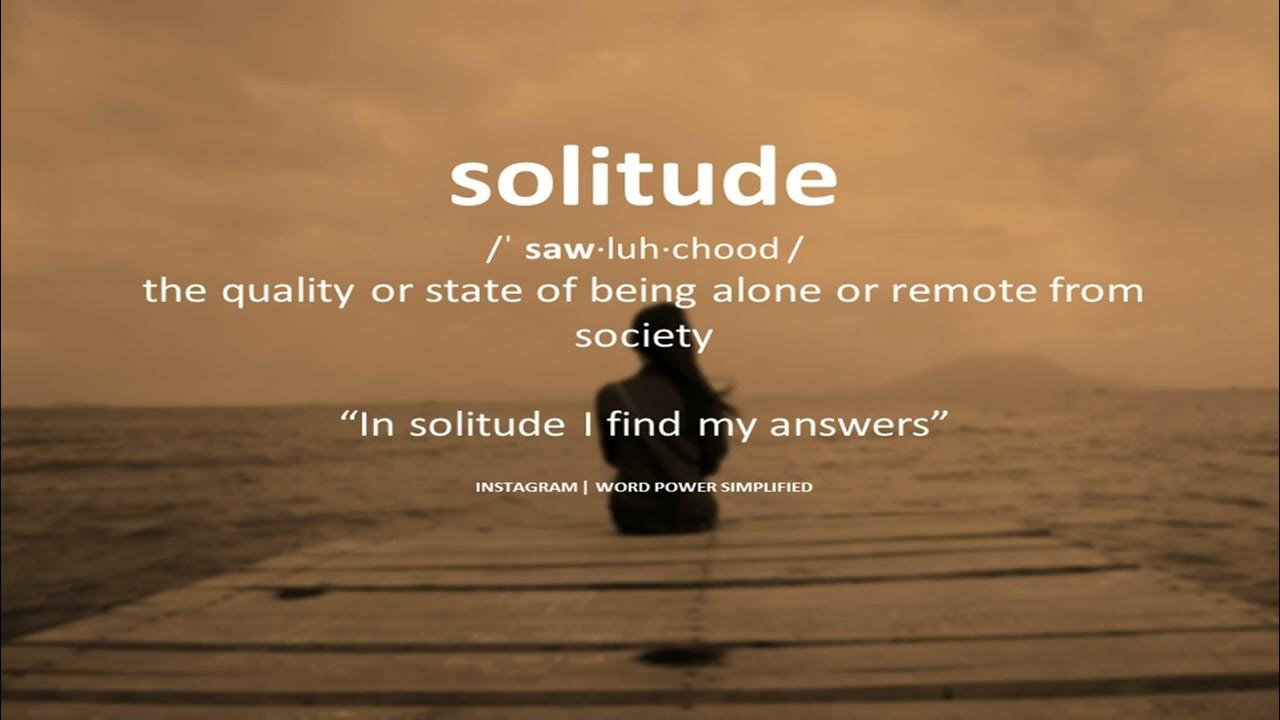 solitude meaning essay